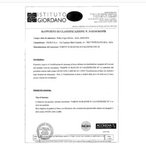 CERTIFICATO EI 180 FR